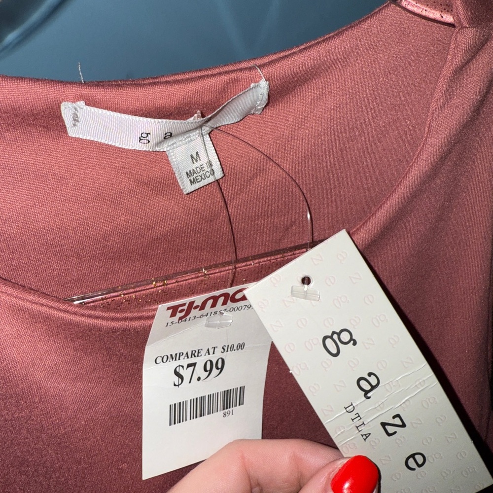 T.J.Maxx Sleeveless Bodysuit in Warm Rust - Picture 2 of 4